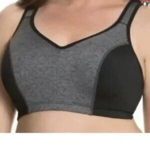 Livi Active Women's Athletic Sports Bra Gray Size 44DD